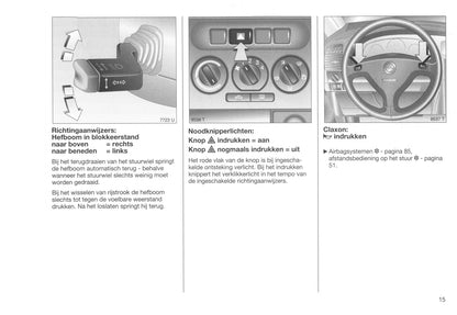 1999-2001 Opel Zafira Gebruikershandleiding | Nederlands