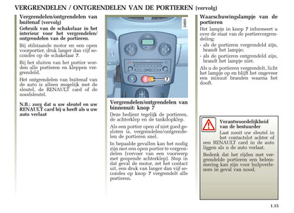 2005-2007 Renault Clio Gebruikershandleiding | Nederlands