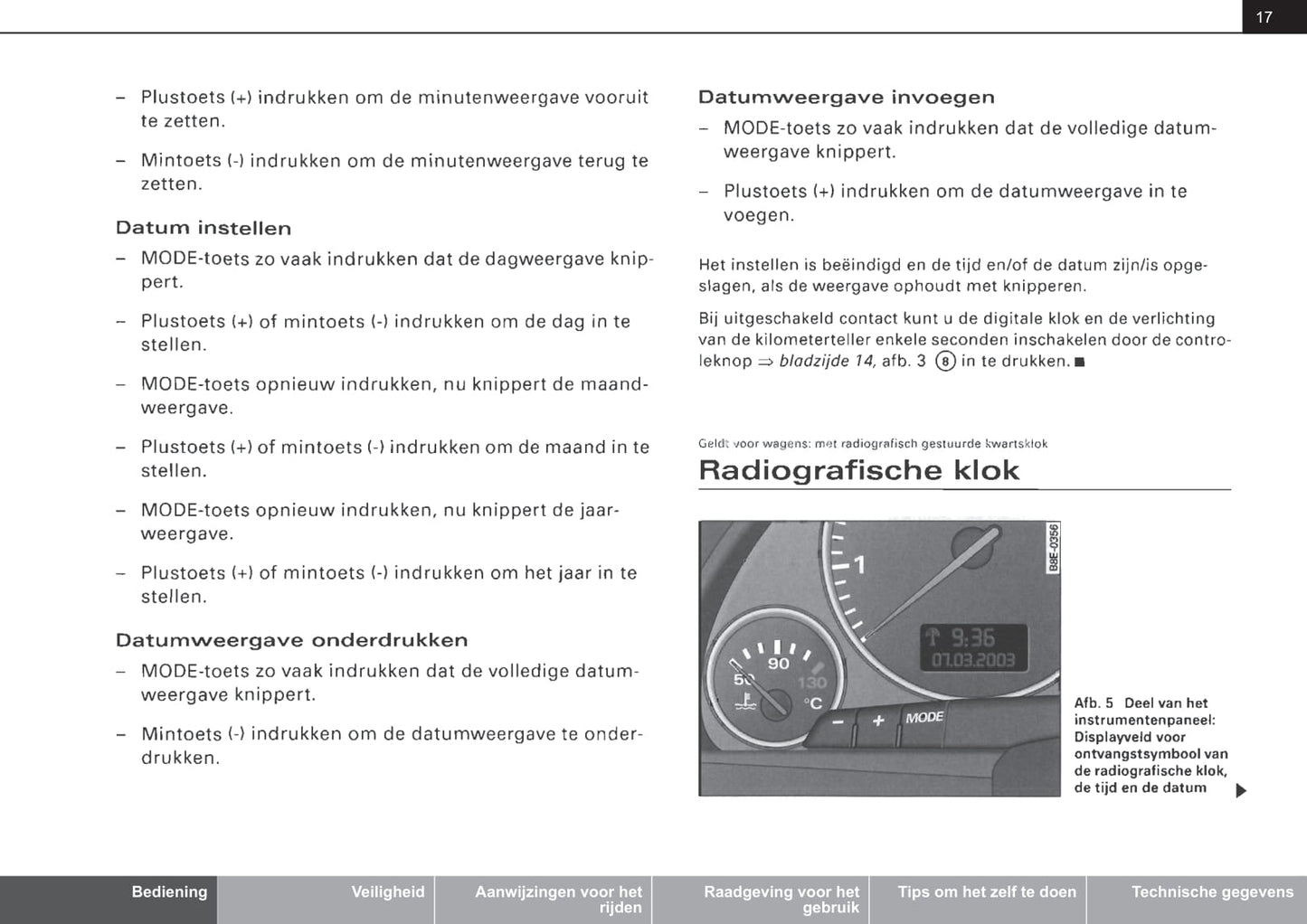 2001-2004 Audi A4 Avant Gebruikershandleiding | Nederlands