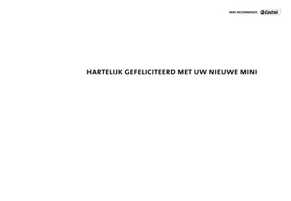 2001-2006 Mini Cooper/One Gebruikershandleiding | Nederlands