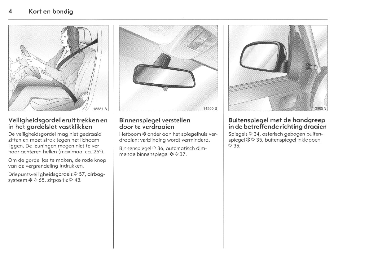 2005-2010 Opel Meriva Owner's Manual | Dutch