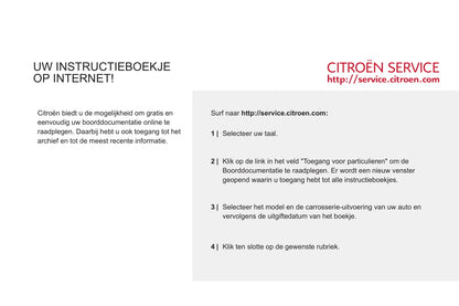 2011-2012 Citroën C3 Picasso Owner's Manual | Dutch
