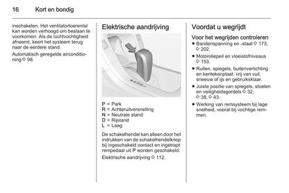2014-2017 Opel Ampera Owner's Manual | Dutch