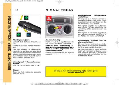 2005-2007 Citroën C3 Gebruikershandleiding | Nederlands