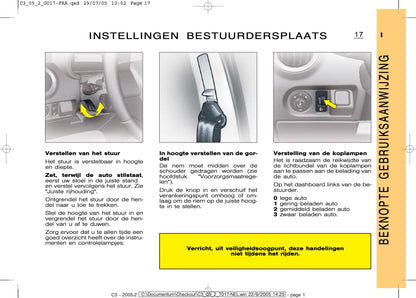 2005-2007 Citroën C3 Gebruikershandleiding | Nederlands