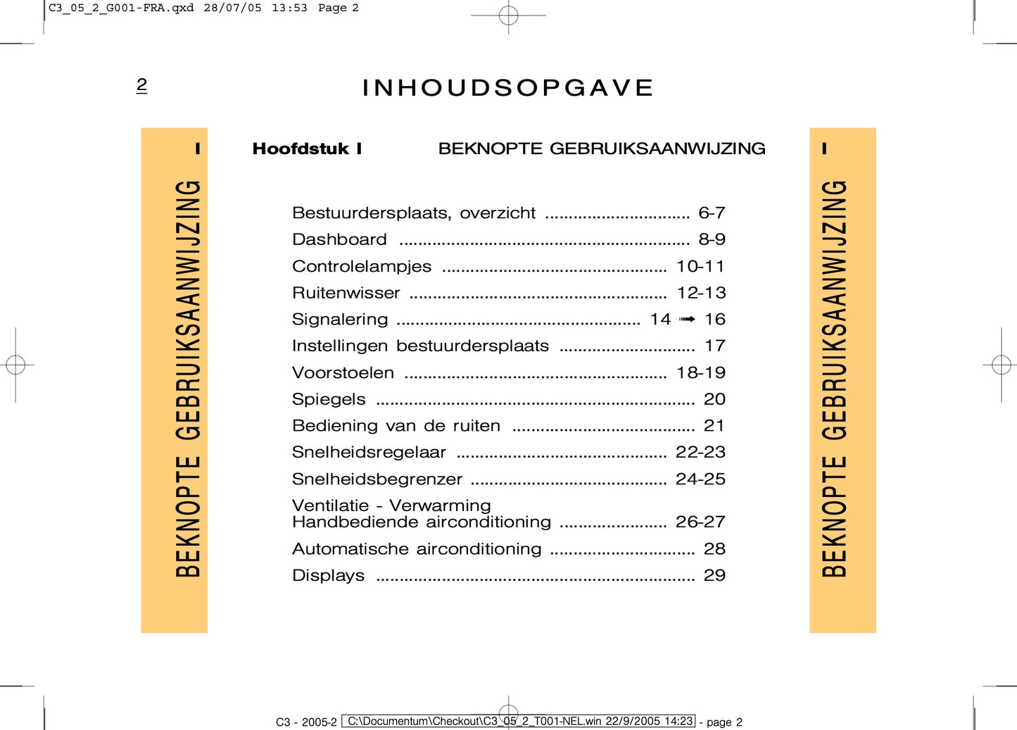 2005-2007 Citroën C3 Gebruikershandleiding | Nederlands