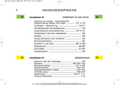 2005-2007 Citroën C3 Gebruikershandleiding | Nederlands