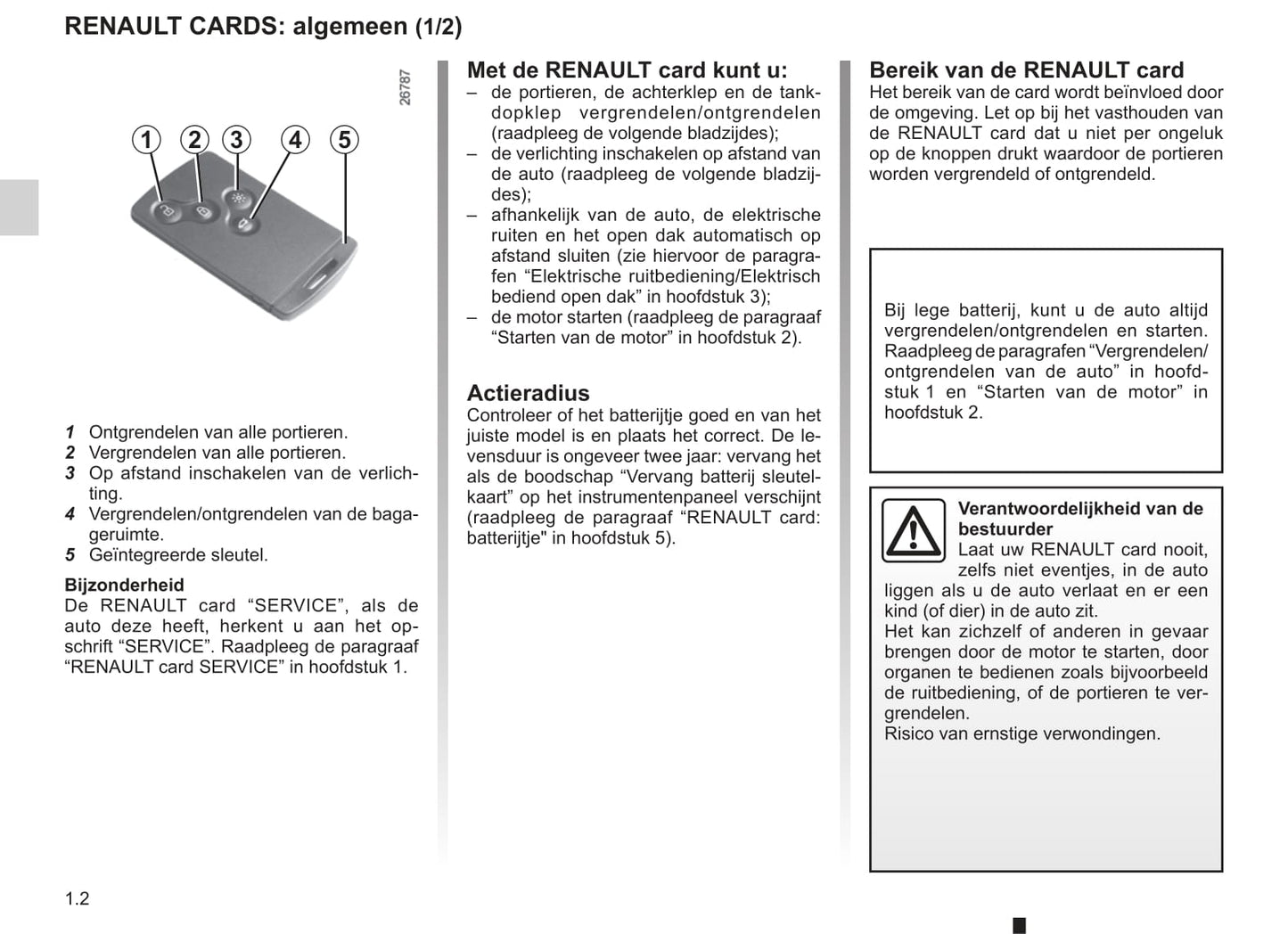 2011-2012 Renault Scénic/Grand Scénic Owner's Manual | Dutch