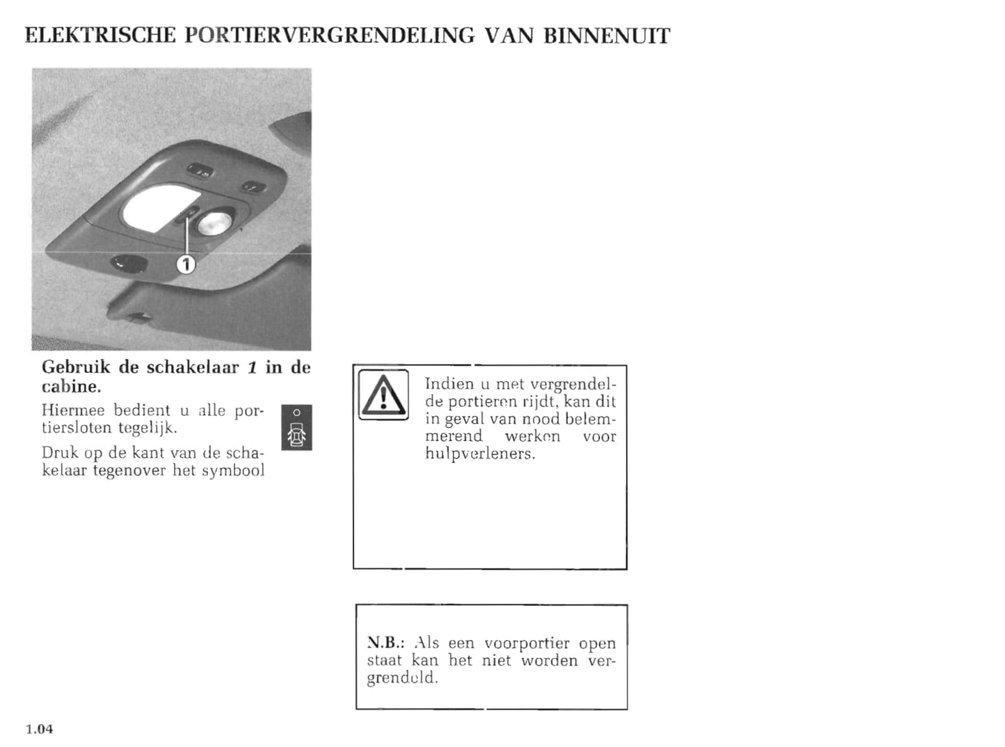 1997-2003 Renault Master Manuel du propriétaire | Néerlandais