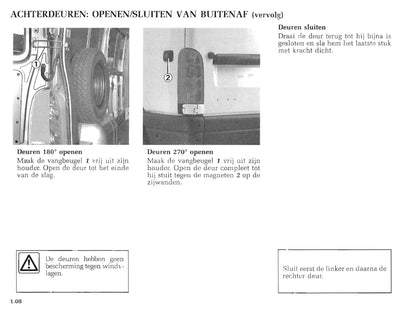 1999-2000 Renault Master Owner's Manual | Dutch