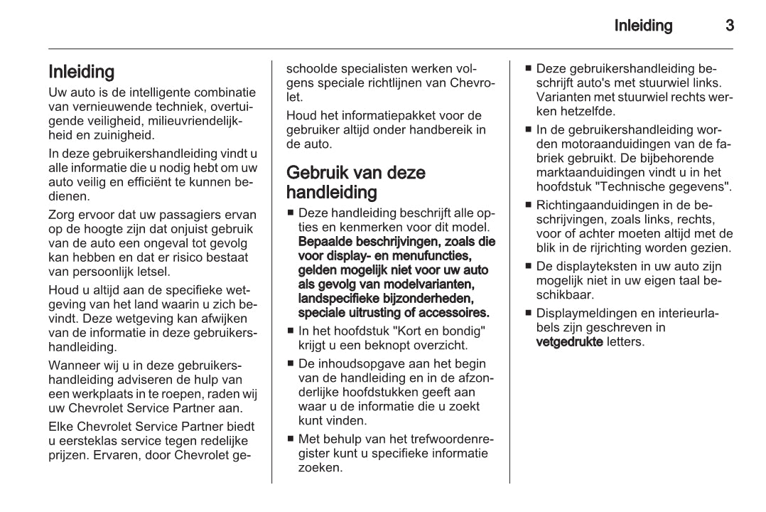 2012-2014 Chevrolet Cruze Owner's Manual | Dutch