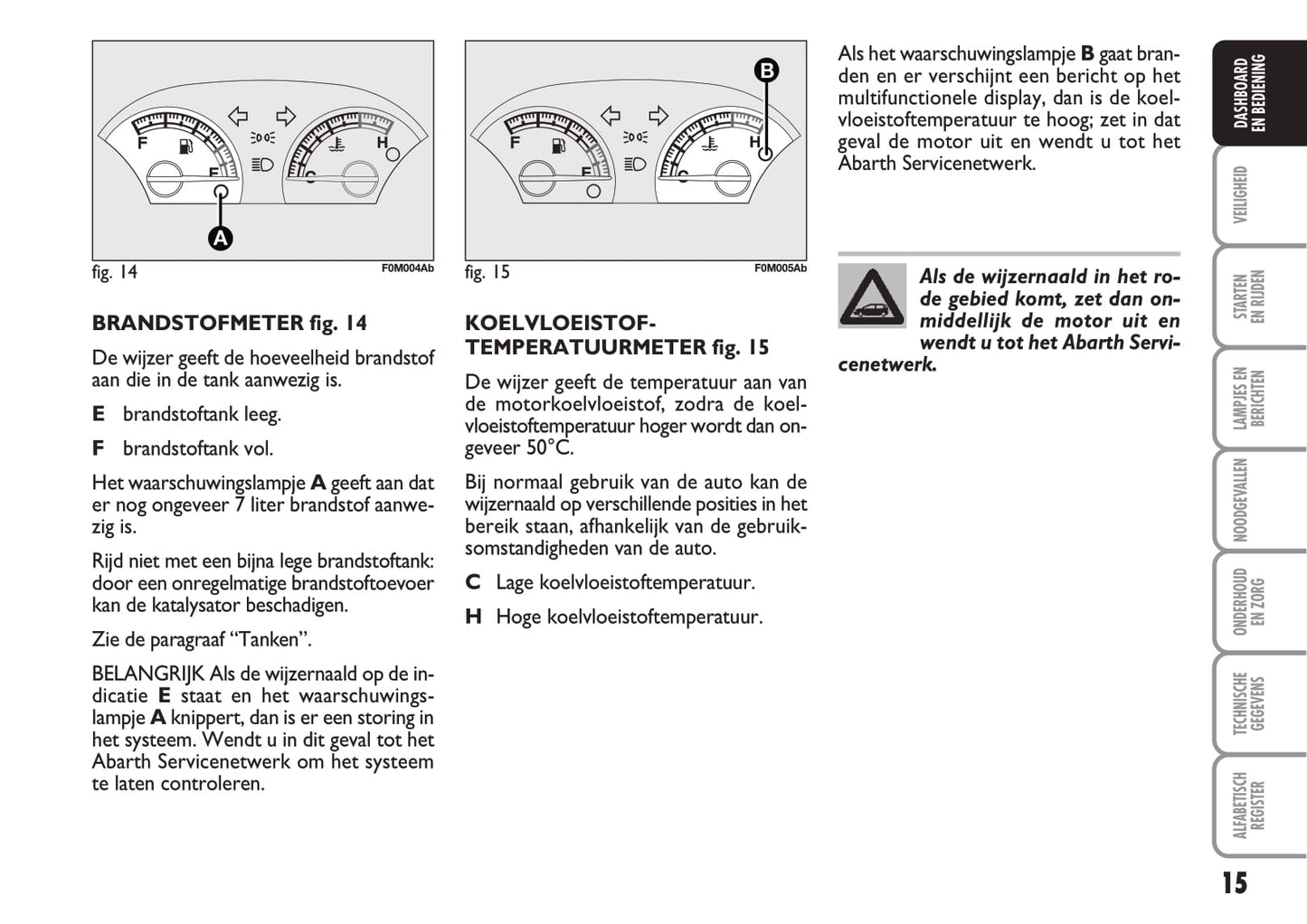 2007-2010 Abarth Grande Punto Owner's Manual | Dutch