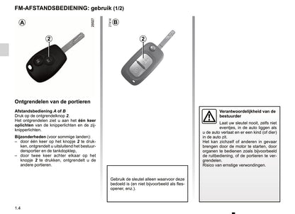 2012 Renault Clio Owner's Manual | Dutch