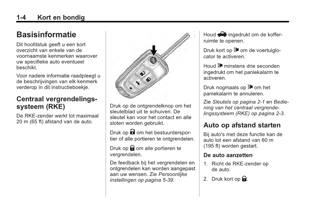 2013-2014 Chevrolet Camaro Owner's Manual | Dutch