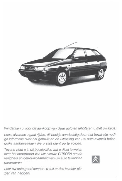 1994-1997 Citroën ZX Manuel du propriétaire | Néerlandais