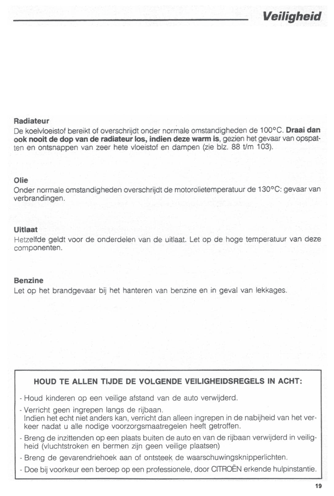 1994-1996 Citroën ZX Owner's Manual | Dutch