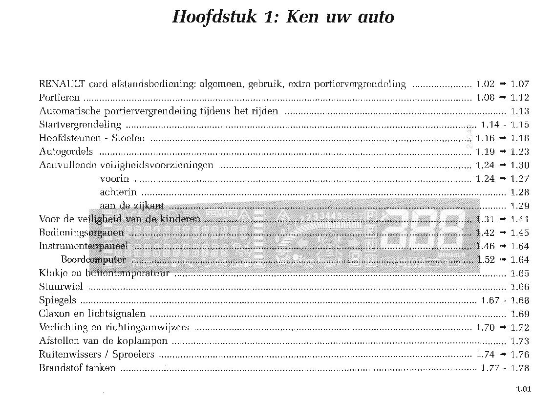 2003-2004 Renault Scénic Gebruikershandleiding | Nederlands