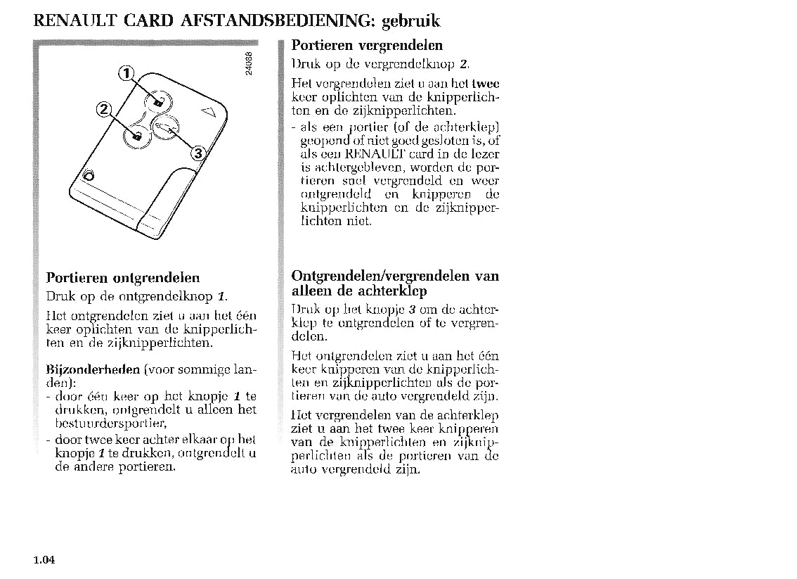 2003-2004 Renault Scénic Gebruikershandleiding | Nederlands