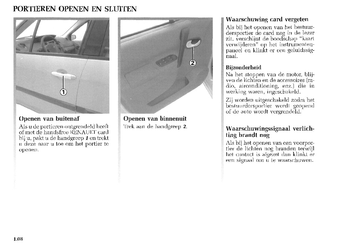 2003-2004 Renault Scénic Gebruikershandleiding | Nederlands