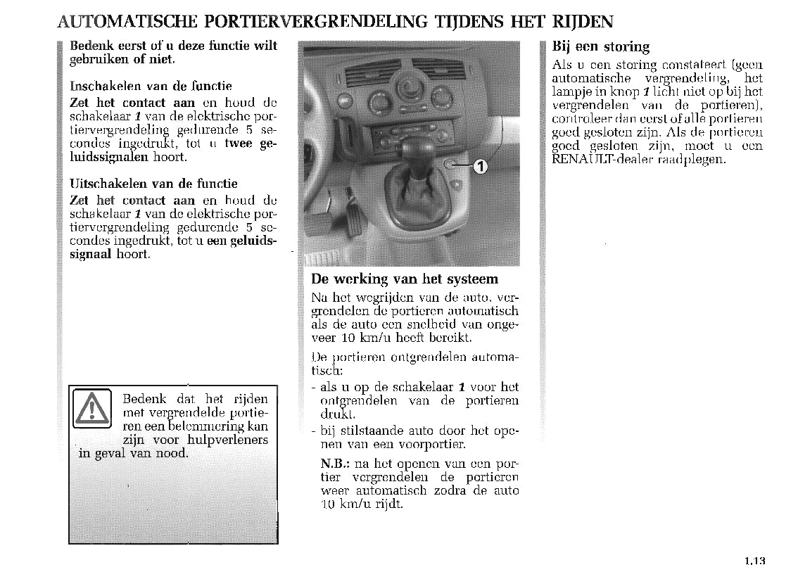 2003-2004 Renault Scénic Gebruikershandleiding | Nederlands