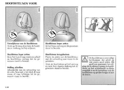 2003-2004 Renault Scenic Owner's Manual | Dutch