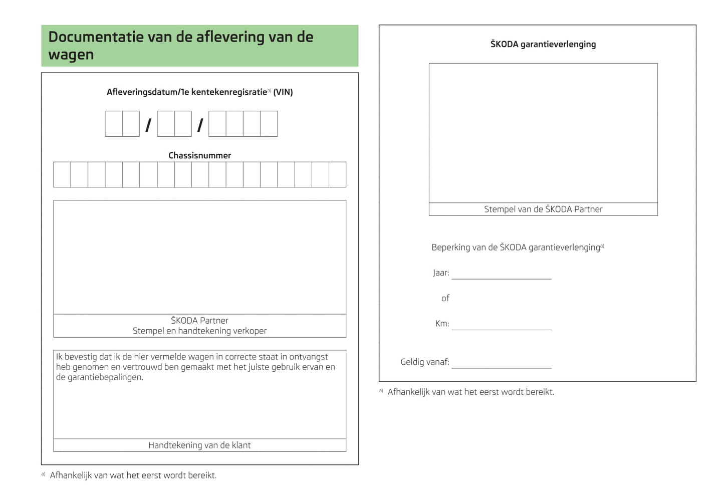 2013-2014 Skoda Octavia Owner's Manual | Dutch