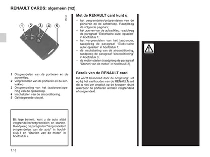 2015-2016 Renault Zoe Owner's Manual | Dutch