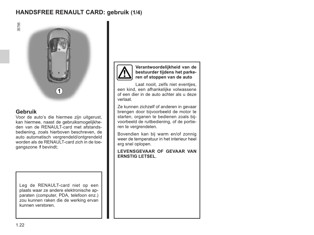 2015-2016 Renault Zoe Owner's Manual | Dutch