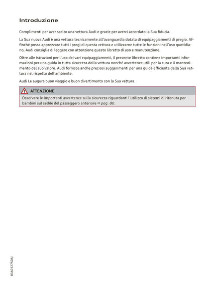 2018-2023 Audi Q3 Manuel du propriétaire | Italien