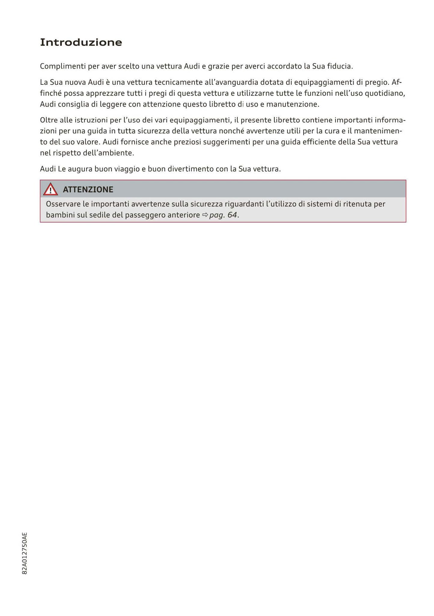 2018-2023 Audi A1 Sportback/A1 citycarver Owner's Manual | Italian