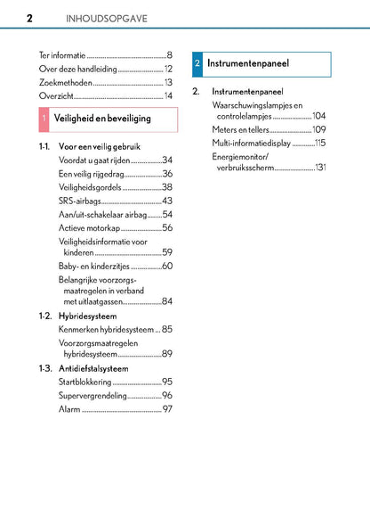 2015-2018 Lexus RC Manuel du propriétaire | Néerlandais