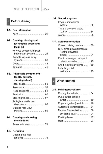 2017 Subaru BRZ Manuel du propriétaire | Anglais