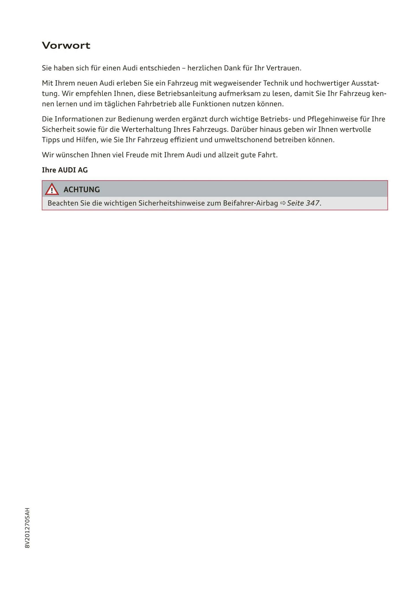 2018-2019 Audi A3/A3 Limousine/A3 Cabriolet/A3 Sportback Owner's Manual | German