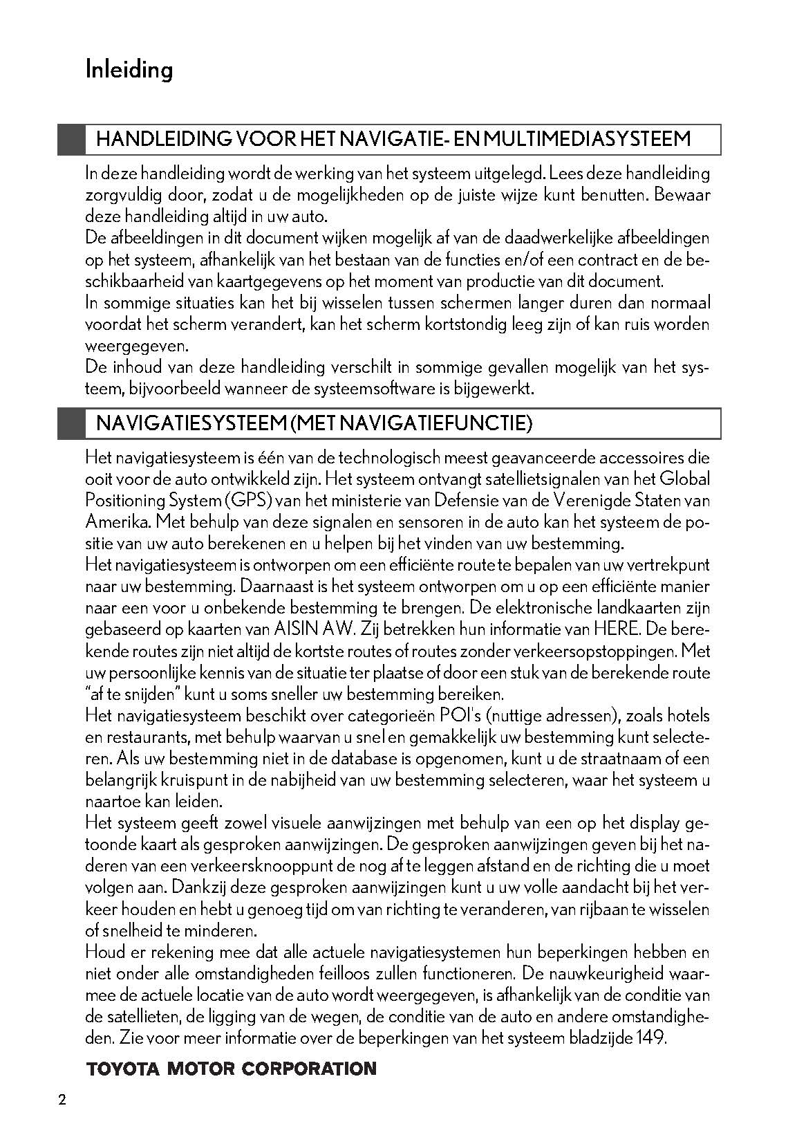 Lexus IS300h Navigatie Systeem Handleiding 2017 - 2019