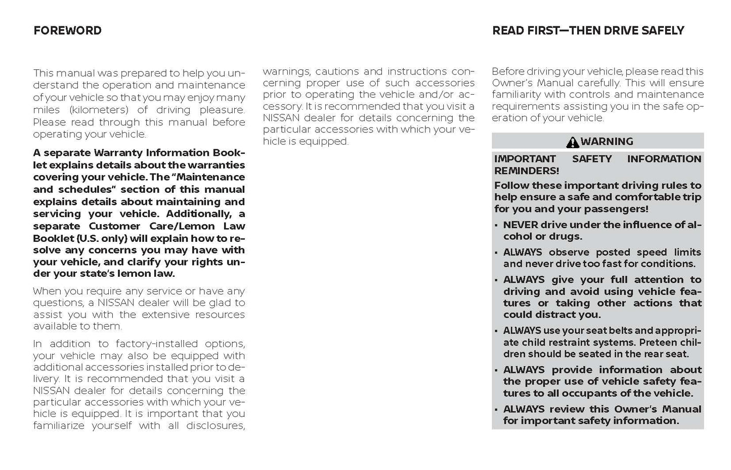 2019 Nissan Sentra Gebruikershandleiding | Engels