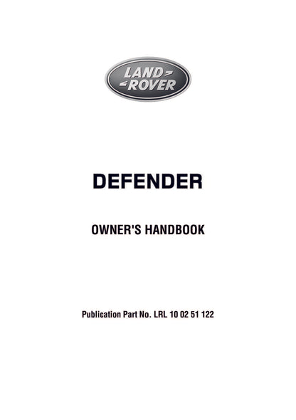 2012 Land Rover Defender Manuel du propriétaire | Anglais