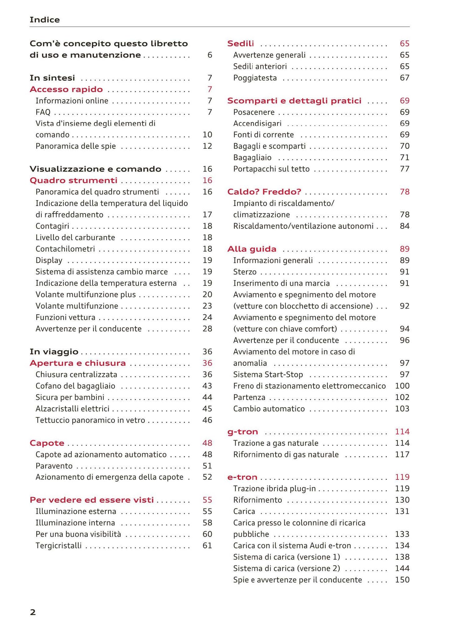 2016-2018 Audi A3 Manuel du propriétaire | Italien