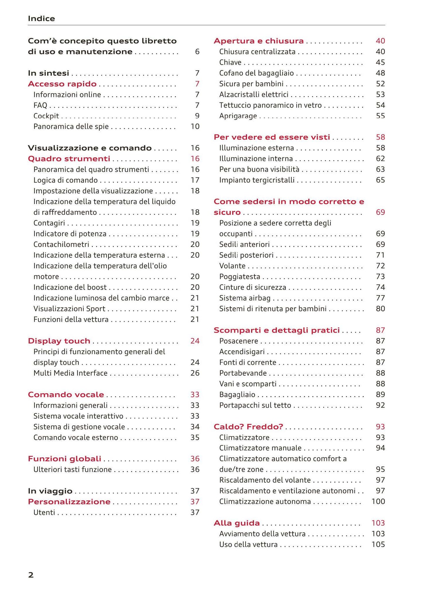 2018-2023 Audi Q3 Manuel du propriétaire | Italien