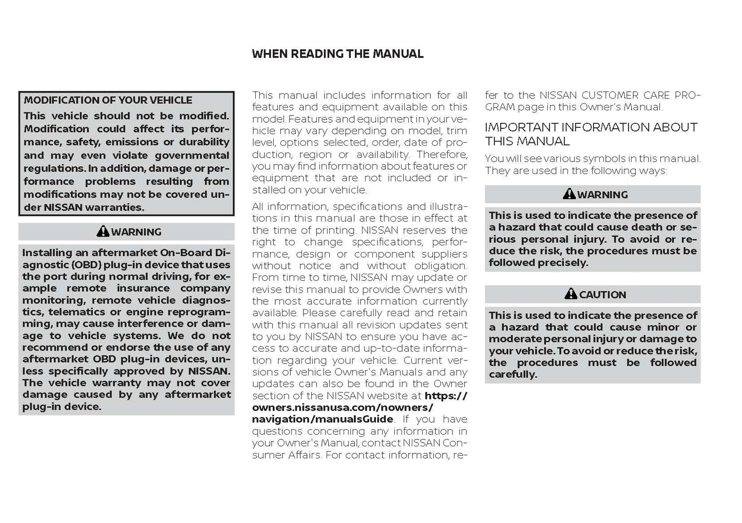 2021 Nissan Sentra Owner's Manual | English