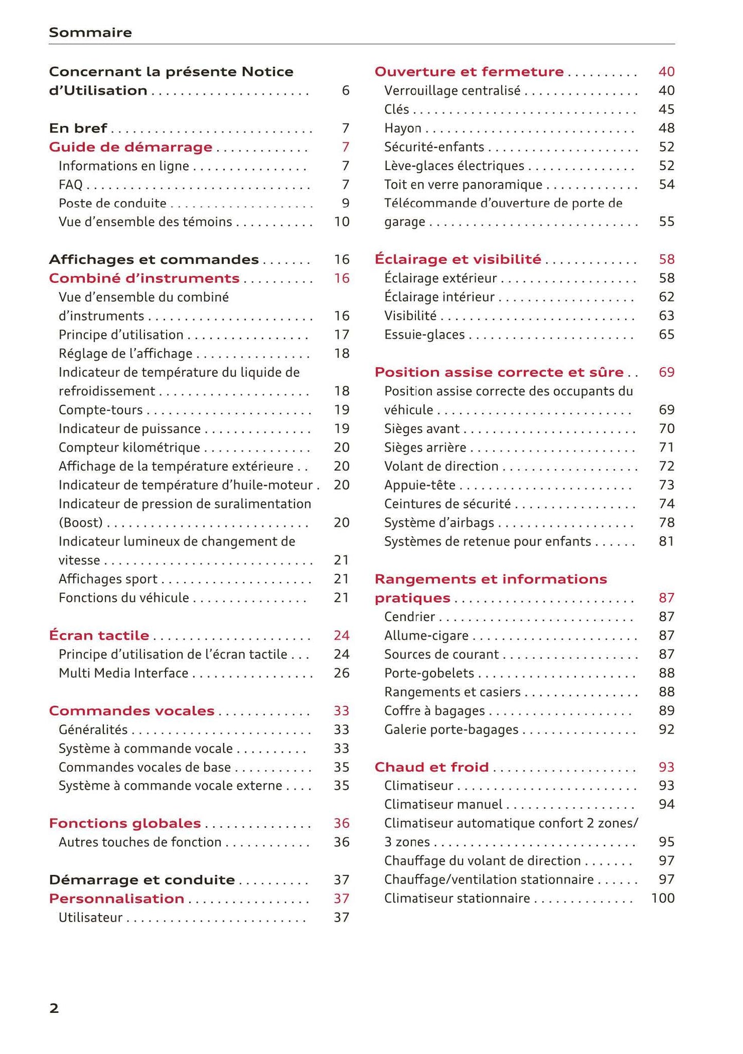 2018-2023 Audi Q3 Manuel du propriétaire | Français