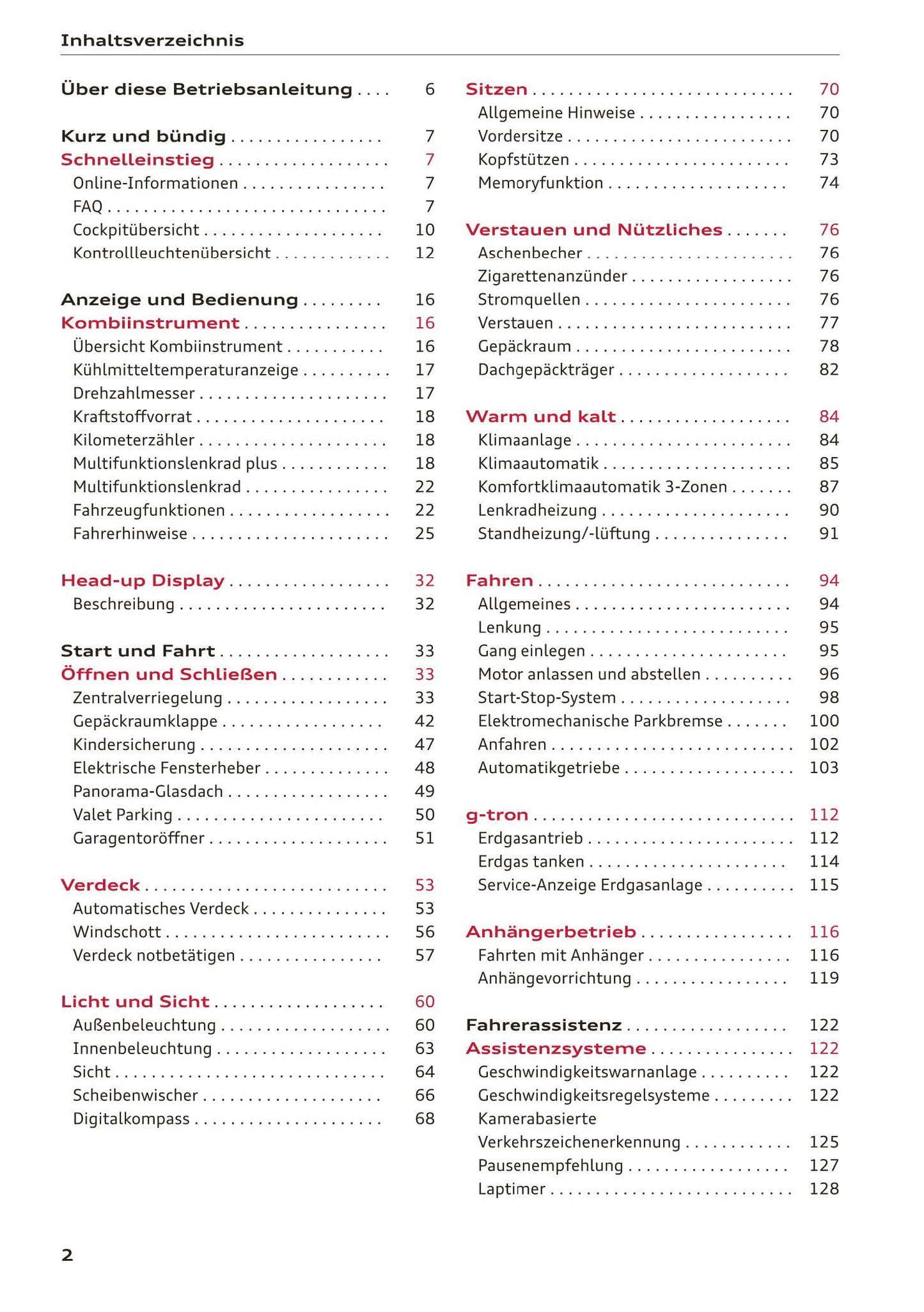 2017-2020 Audi A5 Gebruikershandleiding | Duits