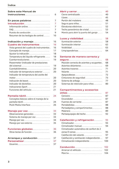2018-2023 Audi Q3 Manuel du propriétaire | Espagnol