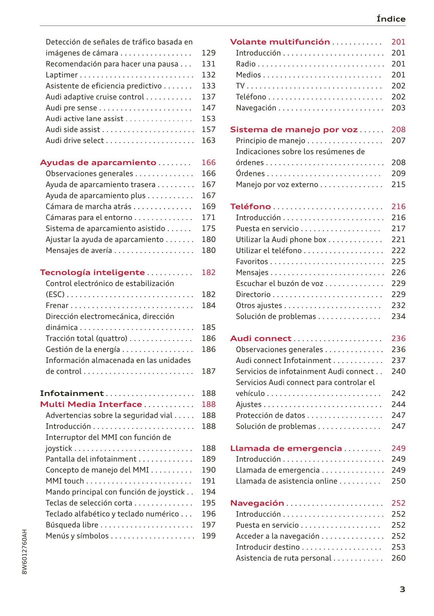 2017-2020 Audi A5 Manuel du propriétaire | Espagnol