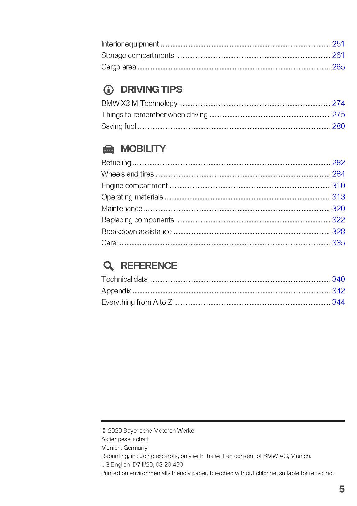 2021 BMW X3 Manuel du propriétaire | Anglais