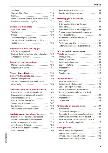 2018-2023 Audi Q3 Manuel du propriétaire | Italien