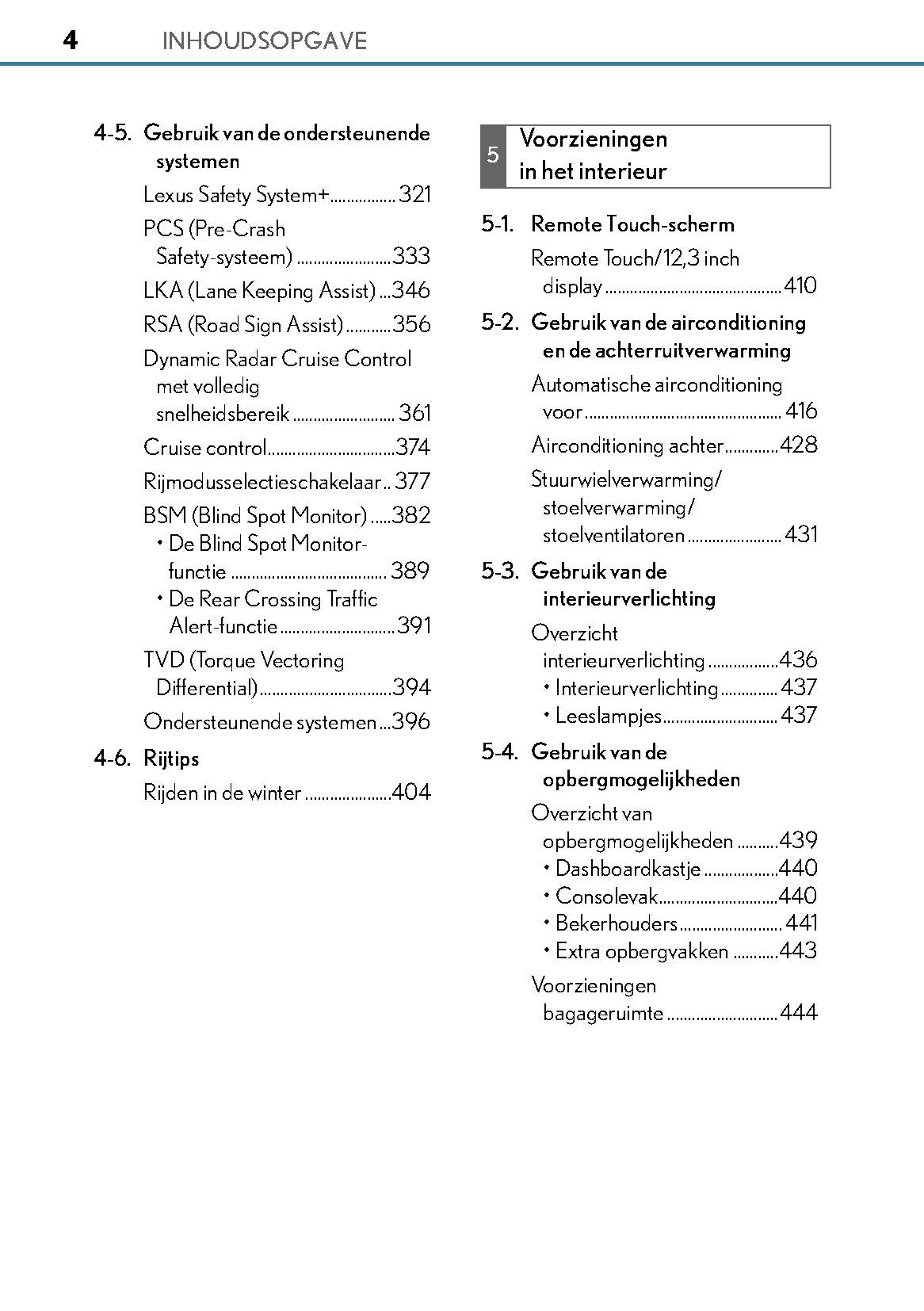 2017-2018 Lexus GS 350/GS 300/GS F Owner's Manual | Dutch