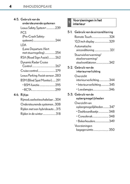 2015-2018 Lexus RC Manuel du propriétaire | Néerlandais