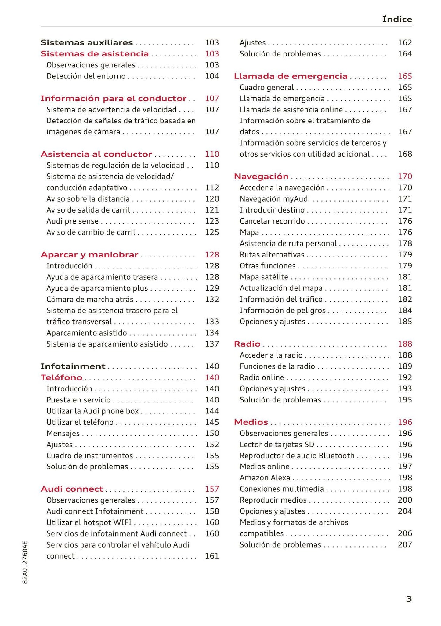 2018-2023 Audi A1 Manuel du propriétaire | Espagnol