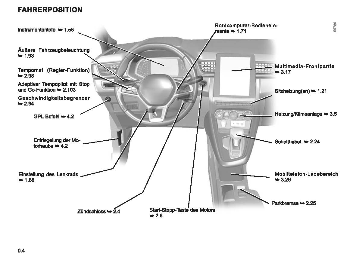 2022-2023 Renault Captur Owner's Manual | German