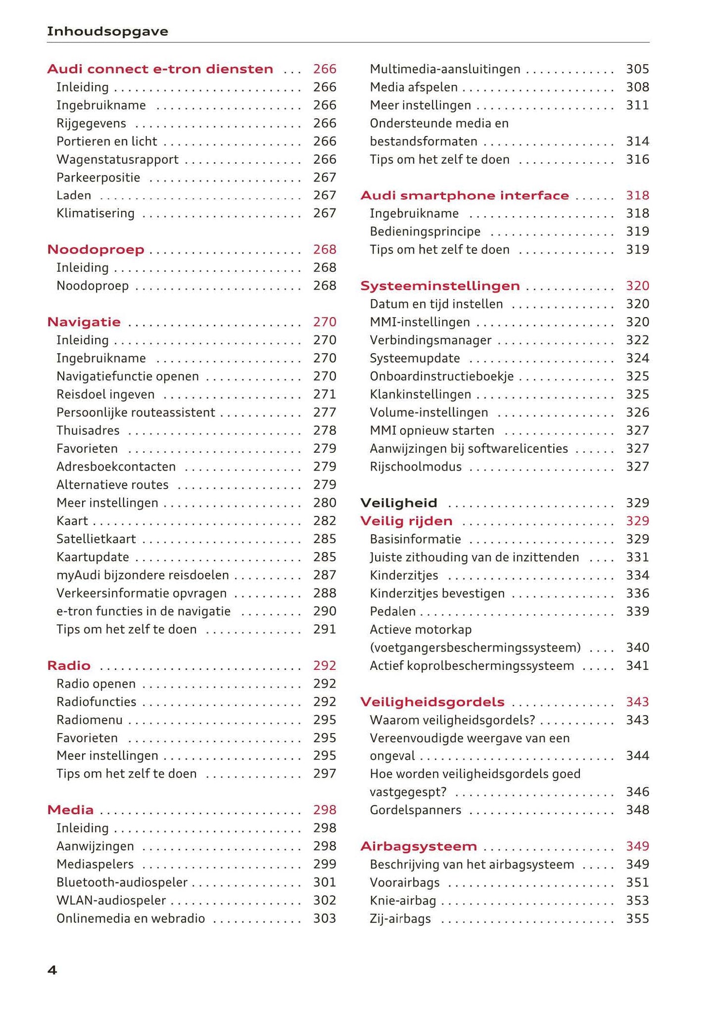 2016-2018 Audi A3/S3/RS 3 Manuel du propriétaire | Néerlandais